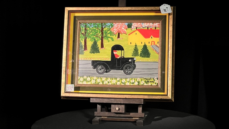 This painting by Nova Scotia artist Maud Lewis recently sold for $350,000. (John Vennavally-Rao/CTV National News)