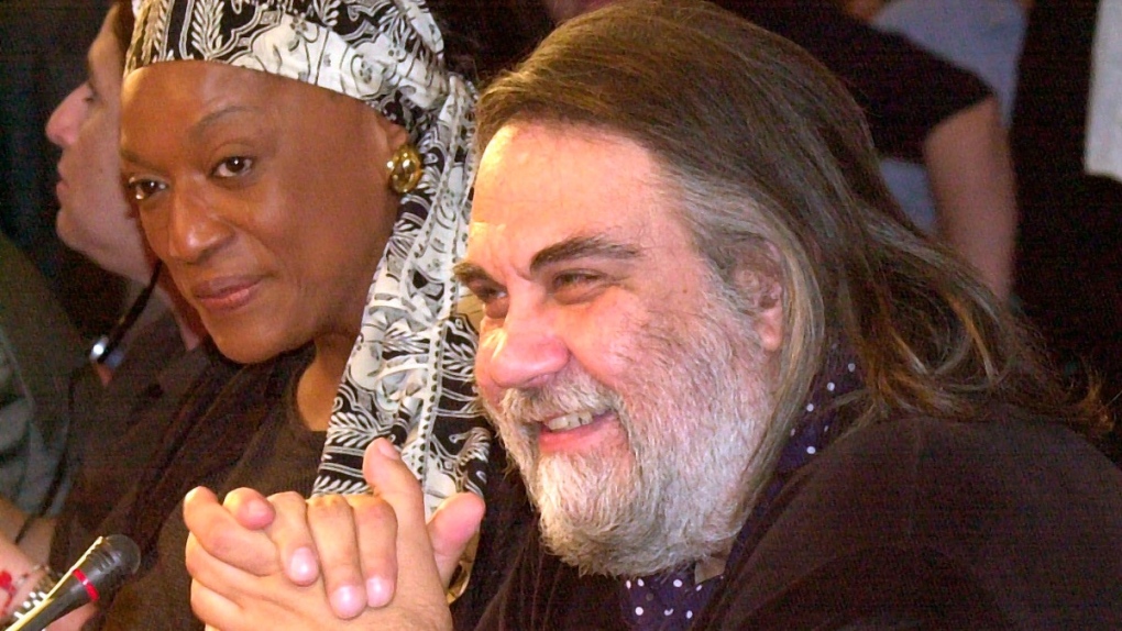 Vangelis Papathanassiou, right, in 2001