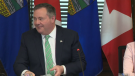 Jason Kenney addressed the media at McDougall Centre on May 20, his first public comments since announcing his plan to resign as premier and UCP leader.