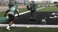 Defensive lineman Charleston Hughes is back with the Saskatchewan Roughriders with a new motivation. 