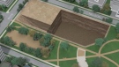 Rendering if where the new substation construction will be under Nelson Park. (BC Hydro)