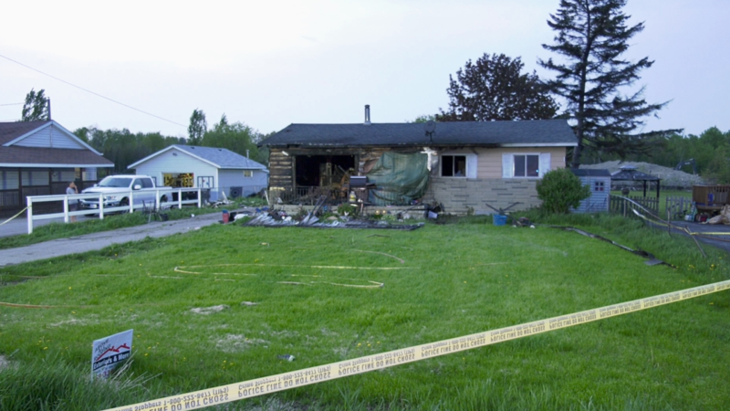The Ontario Fire Marshal is investigating after one person died in a fire at a house in Georgina on Fri. May 20, 2022 (Steve Mansbridge/CTV News Barrie)