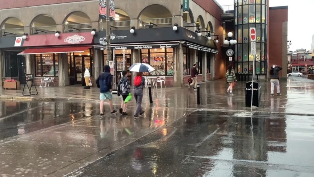 Ottawa rain Byward Market spring