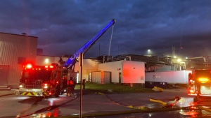 Firefighters were able to knock down a fire at 10 Cuddy Boulevard in London, Ont. on Monday, May 23, 2022. (Courtesy: London Fire Department)