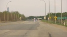 Police closed Highway 28 near Township Road 544 or Sturgeon Road to investigate a two-vehicle crash involving a motorcycle (CTV News Edmonton/Sean McClune).