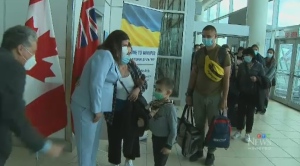 Ukrainians fleeing war arrive in Winnipeg