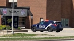 The Barrie Police Service has placed Eastview Secondary School in a hold and secure after a threat was made toward the school on Tuesday, May 24, 2022. (Kent Colby/CTV News)