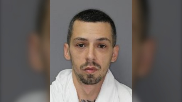Jonathan Ouellet-Gendron, 33, is a suspect in a homicide that occurred May 19 in the 700 Block of Melrose Avenue. (Saskatoon Police Service)