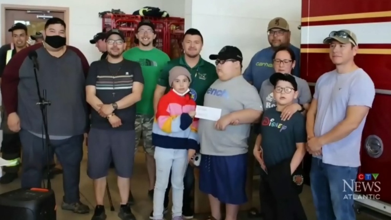 The Make-A-Wish Foundation paid a visit to Eskasoni to make Googoo's trip official. Dozens of family and friends turned out for the ceremony that was live-streamed on social media.
