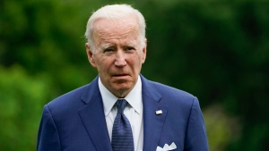President Joe Biden arrives at the White House, in Washington, from his Asian trip, Tuesday, May 24, 2022. Biden will speak to the nation to address the mass shooting at Robb Elementary School in Uvalde, Texas, later in the evening. (AP Photo/Manuel Balce Ceneta)