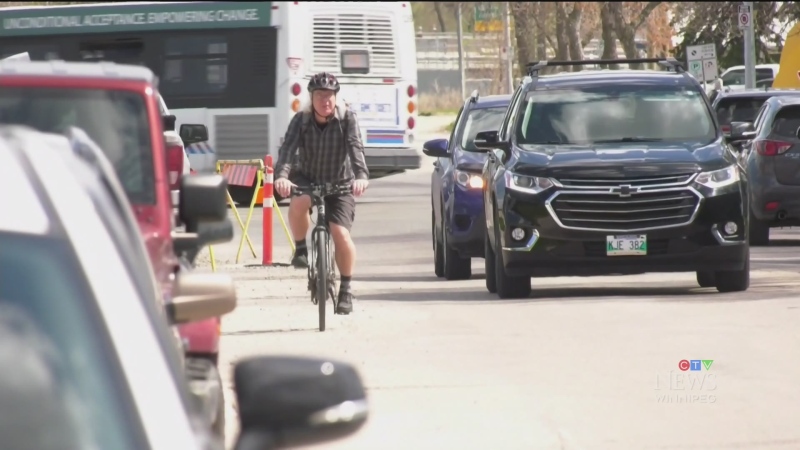 Winnipeg cyclists are raising concerns over the level of gravel currently on some bike paths.