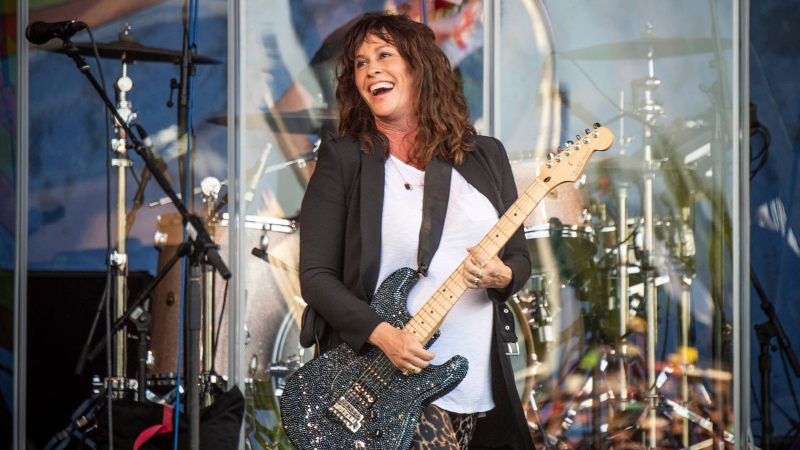 Alanis Morissette performs at the New Orleans Jazz and Heritage Festival on April 25, 2019 in New Orleans. (THE CANADIAN PRESS/Amy Harris/Invision/AP)