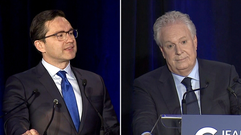Poilievre questions Charest on work with Huawei