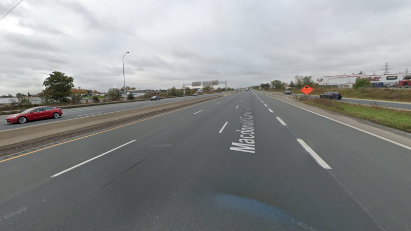 Highway 401 near  Highbury Avenue. (Source: Google)