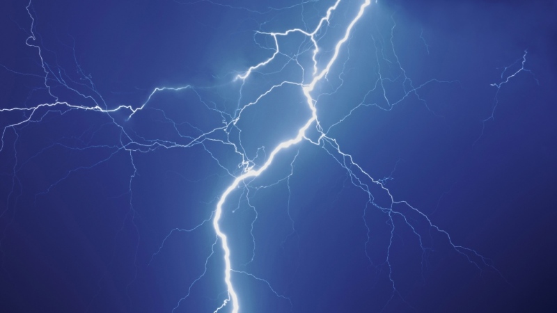 A file image of lightning. (Adobe Stock/CNN)