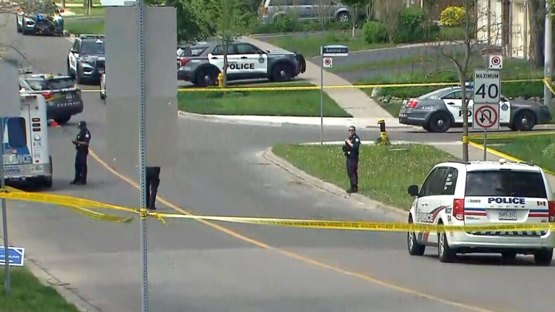 Police shoot armed suspect near Toronto school