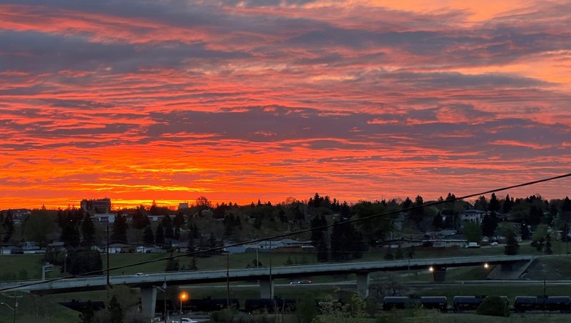 Viewer Rob's Calgary sunrise photo