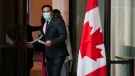 Marco Mendicino, Minister of Public Safety arrives to hold a press conference in Ottawa on Thursday May 19, 2022. THE CANADIAN PRESS/Sean Kilpatrick