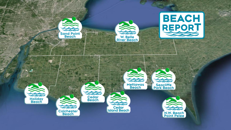Beach Report for May 27, 2022. (Source:WECHU)