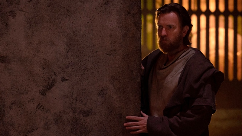 Ewan McGregor in a scene from the series 'Obi-Wan Kenobi.' (Disney+ via AP) 