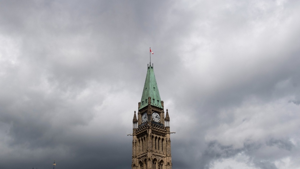 The Peace tower on Parliament Hill in Ottawa
