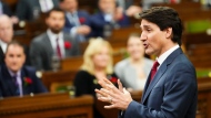 Prime Minister Justin Trudeau speaks during question period in the House of Commons on Parliament Hill in Ottawa, May 4, 2022. THE CANADIAN PRESS/Sean Kilpatrick