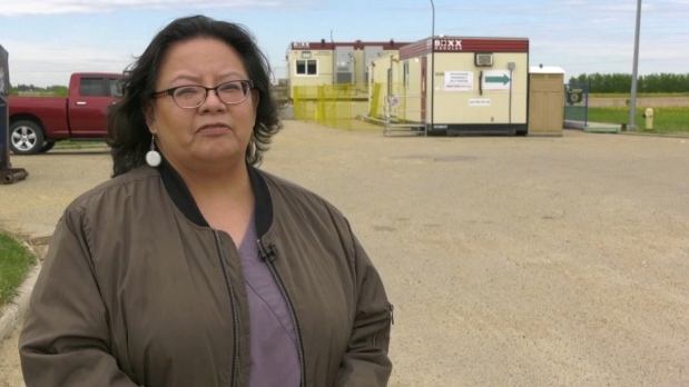 Terri Potts, a former employee at the Wetaskiwin Emergency Shelter, says she is concerned that the site is closing one month ahead of schedule with no concrete plans to meet future needs (CTV News Edmonton/Amanda Anderson).
