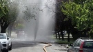 Firefighters frustrated by cars driving over hose