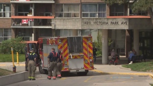 A person is dead after a fire in an apartment in Toronto Saturday morning. 