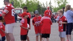 Stampeders fans attended several tailgate parties at McMahon Stadium on Saturday ahead of the team's exhibition game against B.C.