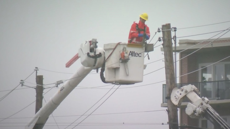 N.S. power crews deal with damaged equipment