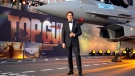 Tom Cruise poses for the media during the 'Top Gun Maverick' U.K. premiere at a central London cinema, on Thursday, May 19, 2022. (AP Photo/Alberto Pezzali)