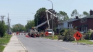 Hydro Ottawa crews on Viewmount Drive continue to work to restore power to customers nearly 10 full days after a powerful storm severely damaged the city's power grid. May 31, 2022. (Jeremie Charron/CTV News Ottawa)