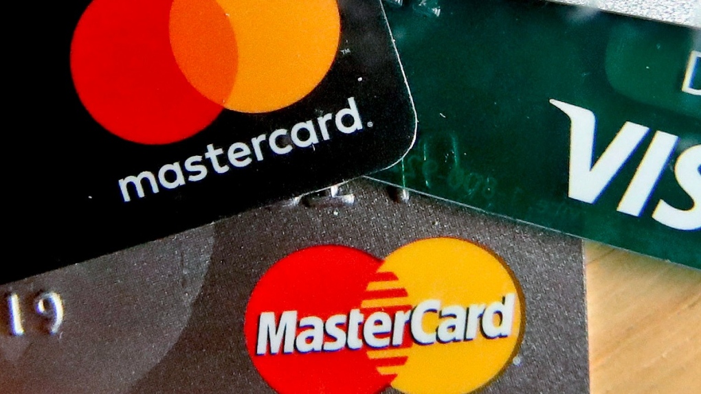 Mastercard and Visa credit cards