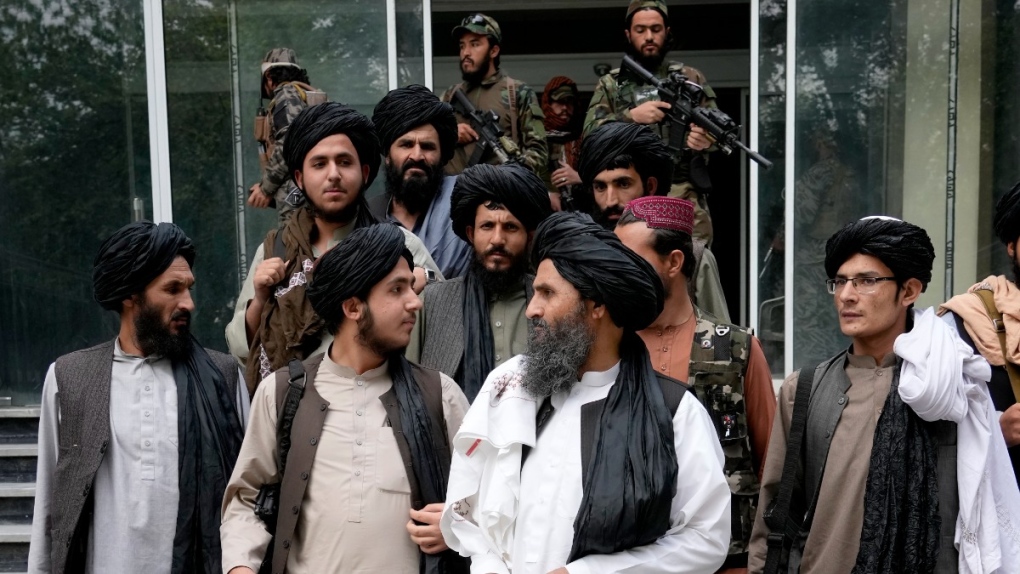Taliban officials in Kabul in April, 2022