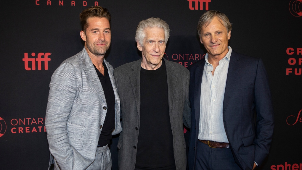 Cronenberg with Mortensen and Speedman