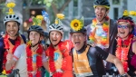 Cyclists take part in the Tour de L'Ile cycling race in Montreal, Sunday, June 5, 2022. THE CANADIAN PRESS/Graham Hughes