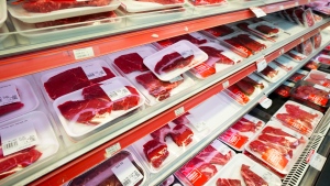 Beef and meat products are displayed for sale at a grocery store in Aylmer, Que., on Thursday, May 26, 2022. THE CANADIAN PRESS/Sean Kilpatrick