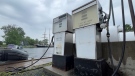 Gas pumps at the Britannia Yacht Club. (Jeremie Charron/CTV News Ottawa)