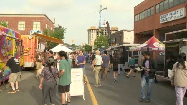 Food trucks at Kitchener's Streatery Festival