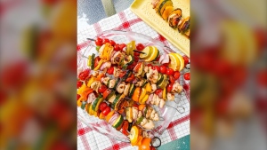 CJ Katz makes BBQ Chicken Kebabs in the latest edition of Wheatland Cafe. 