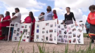 Friends and family held a vigil Thursday in the field where Lori Ann Mancheese's body was found. Her sister Norma said she still has questions as to how her sister ended up in this location, noting her sister had mobility issues and rheumatoid arthritis.