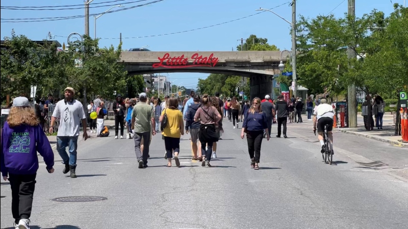 Preston Street on the final day of Italian Week in Ottawa. (Jeremie Charron/CTV News Ottawa)