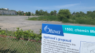The lot at 1500 Merivale Road, the former site of the CJOH/CTV Ottawa newsroom. Claridge Homes is planning to build 10 residential buildings there. (Ian Urbach/CTV News Ottawa)