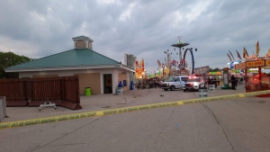 Police on scene at Red River Exhibition after one person sent to hospital.