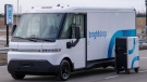 A General Motors BrightDrop electric delivery vehicle at GM Canada’s Canadian Technical Centre McLaughlin Advanced Technology Track in Oshawa, Ontario on April 4, 2022. (Frank Gunn / THE CANADIAN PRESS)