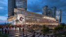 A rendering of what a new Ottawa Senators arena on LeBreton Flats could look like. (Capital Sports Development Inc.)