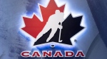 Hockey Canada logo is seen at an event in Toronto on Wednesday Nov. 1, 2017. TSN has extended its media rights agreement with Hockey Canada through the 2033-34 season. (THE CANADIAN PRESS/Frank Gunn)