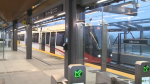 Ottawa's LRT train on Thursday. (Natalie van Rooy/CTV News Ottawa)