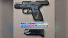A loaded hand gun was among the items seized by police as part of the investigation. (Submitted Waterloo Regional Police Service)